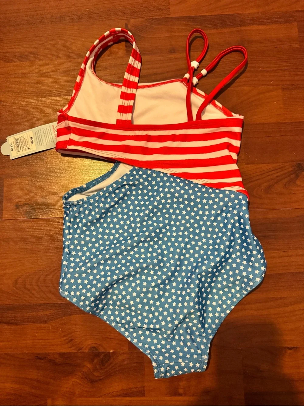Kids Red & Blue Star Stripe One-Piece Swimsuit - Brand: Cat & Jack